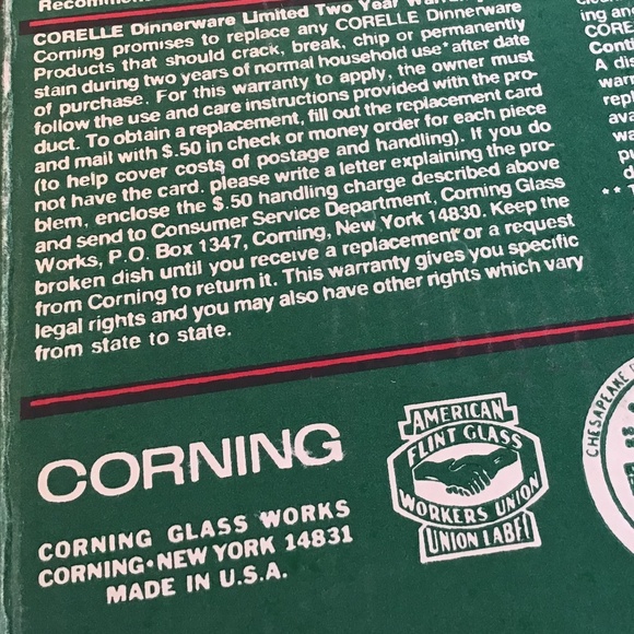 Corelle Holly Days by Corning Vintage 1985 (8) Pieces Total - Picture 4 of 11